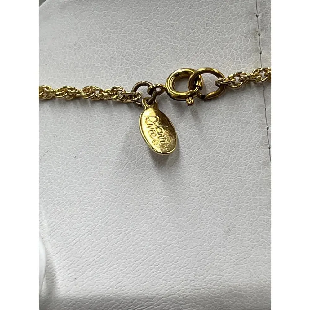 Joan Rivers Vintage‎ Gold Plated Egg Pendant Long Necklace